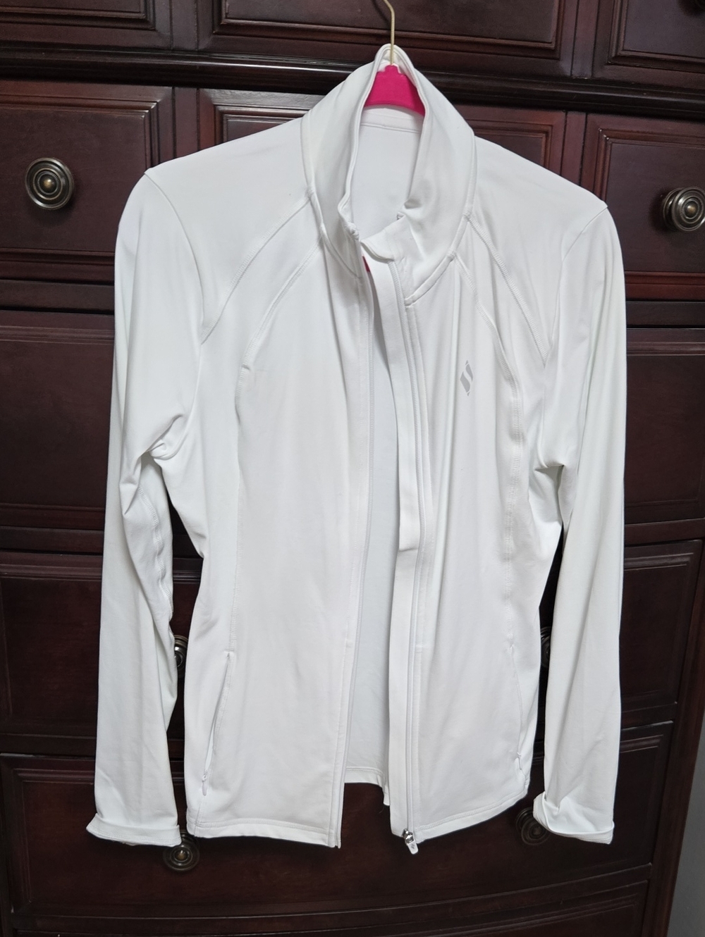 Skechers White Warm Up Jacket